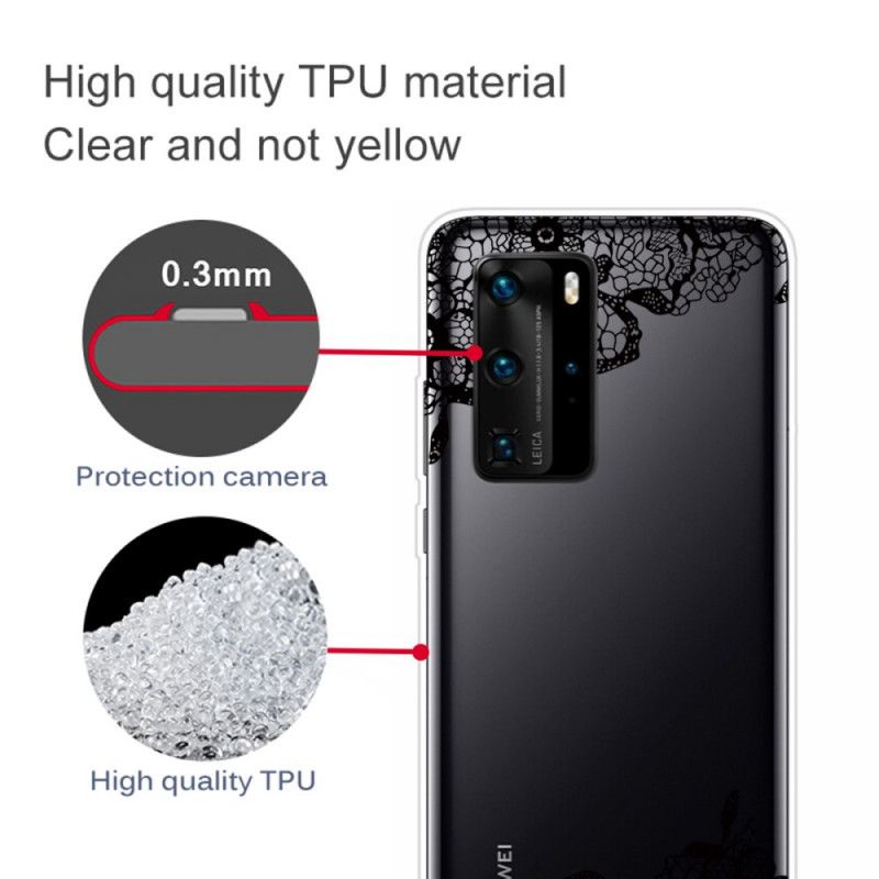 Hoesje Huawei P40 Fijn Kant