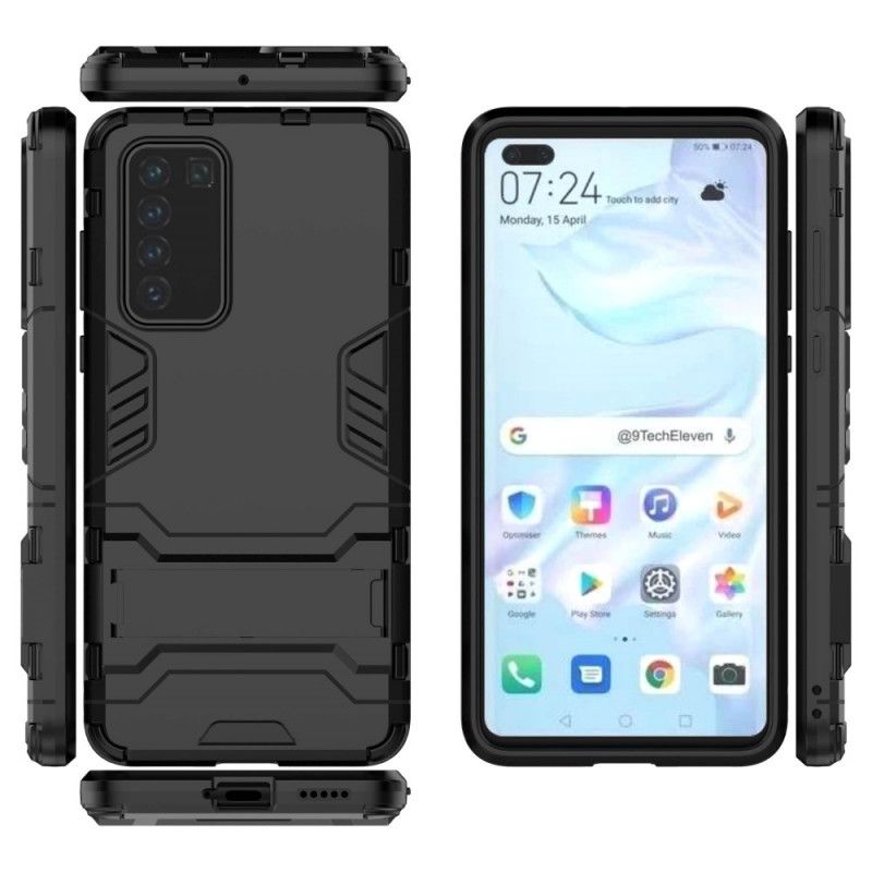 Hoesje Huawei P40 Rood Zwart Ultrabestendig
