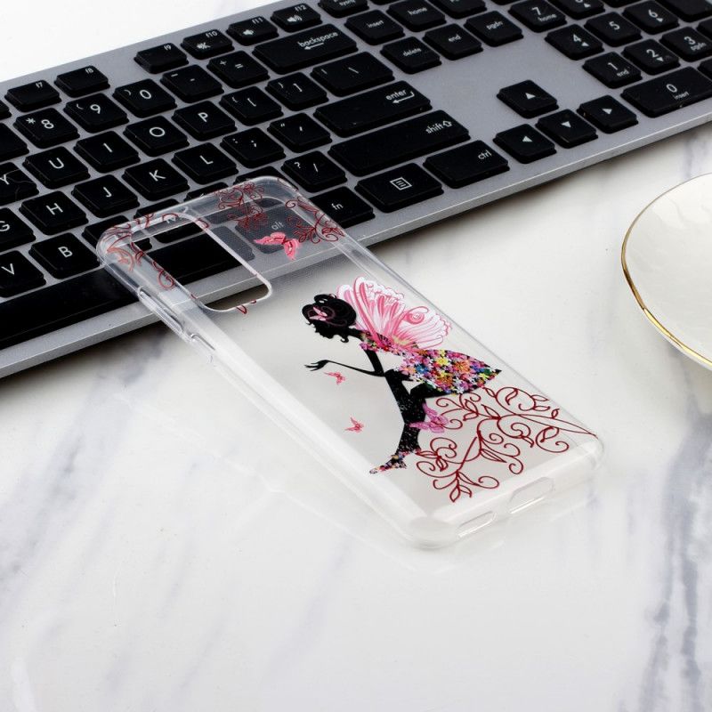 Hoesje Huawei P40 Transparante Bloemenfee
