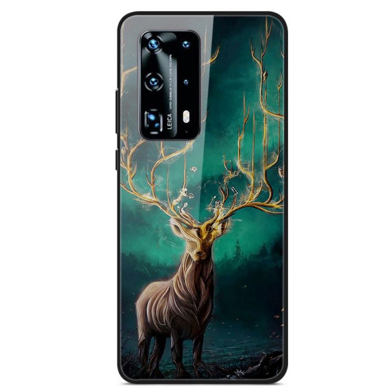 Hoesje voor Huawei P40 Koning Van Het Hert Gehard Glas