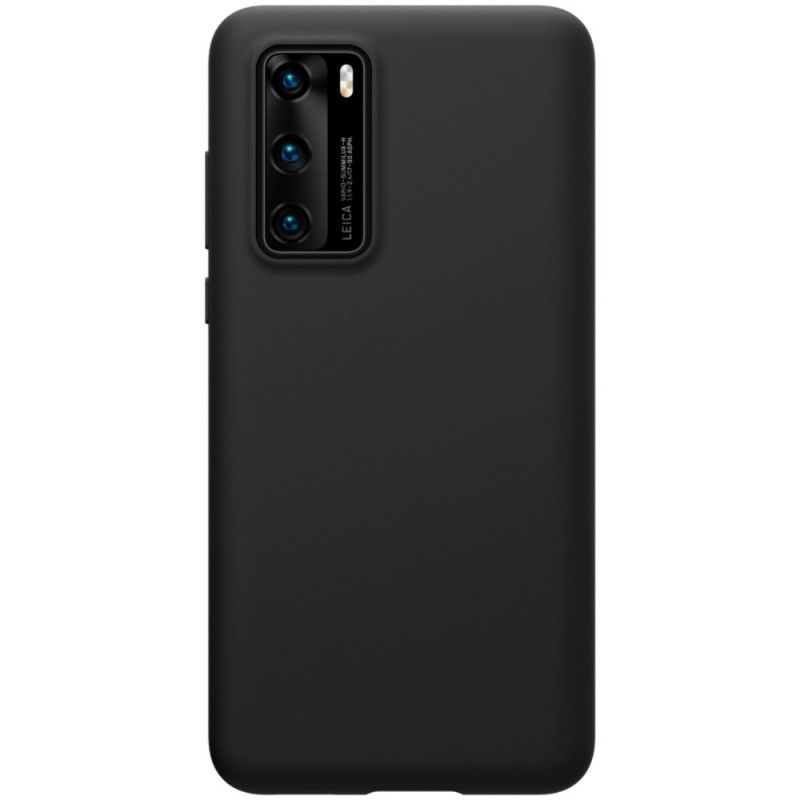 Hoesje voor Huawei P40 Rood Zwart Serie Nillkin Flex Pure