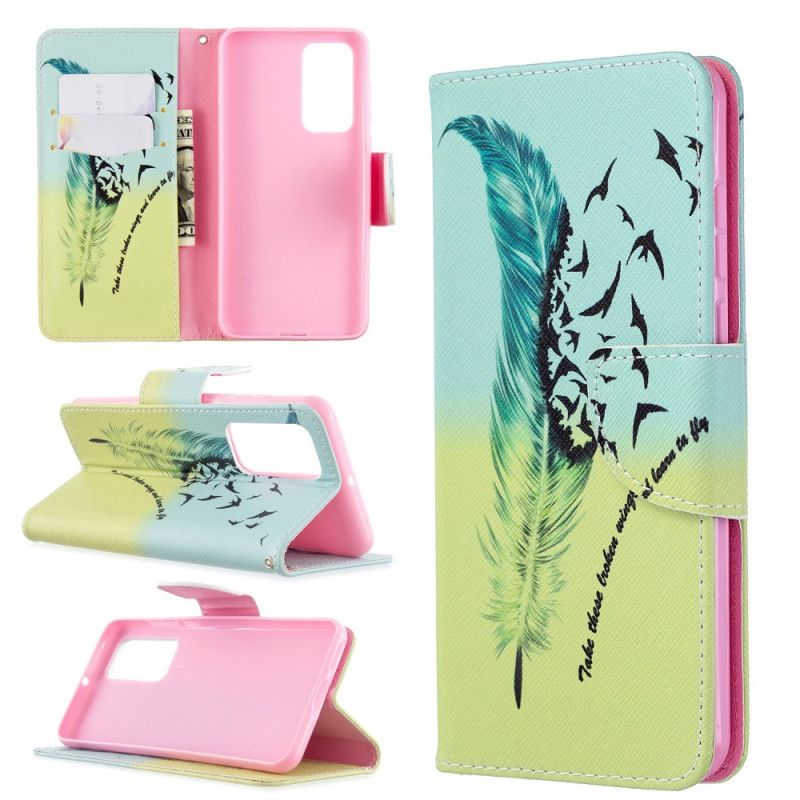 Leren Hoesje Huawei P40 Leren Vliegen