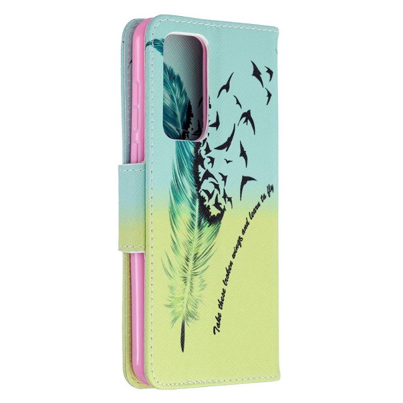 Leren Hoesje Huawei P40 Leren Vliegen