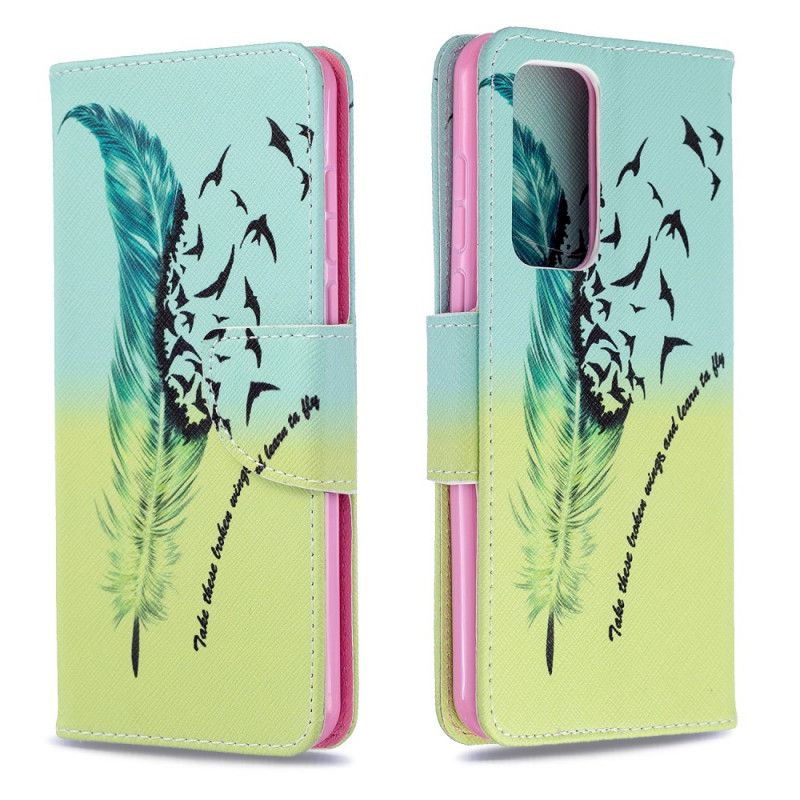 Leren Hoesje Huawei P40 Leren Vliegen