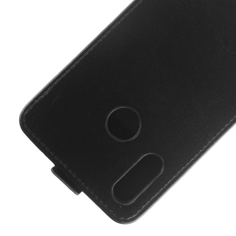 Bescherming Hoesje Huawei P20 Lite Wit Zwart Opvouwbaar