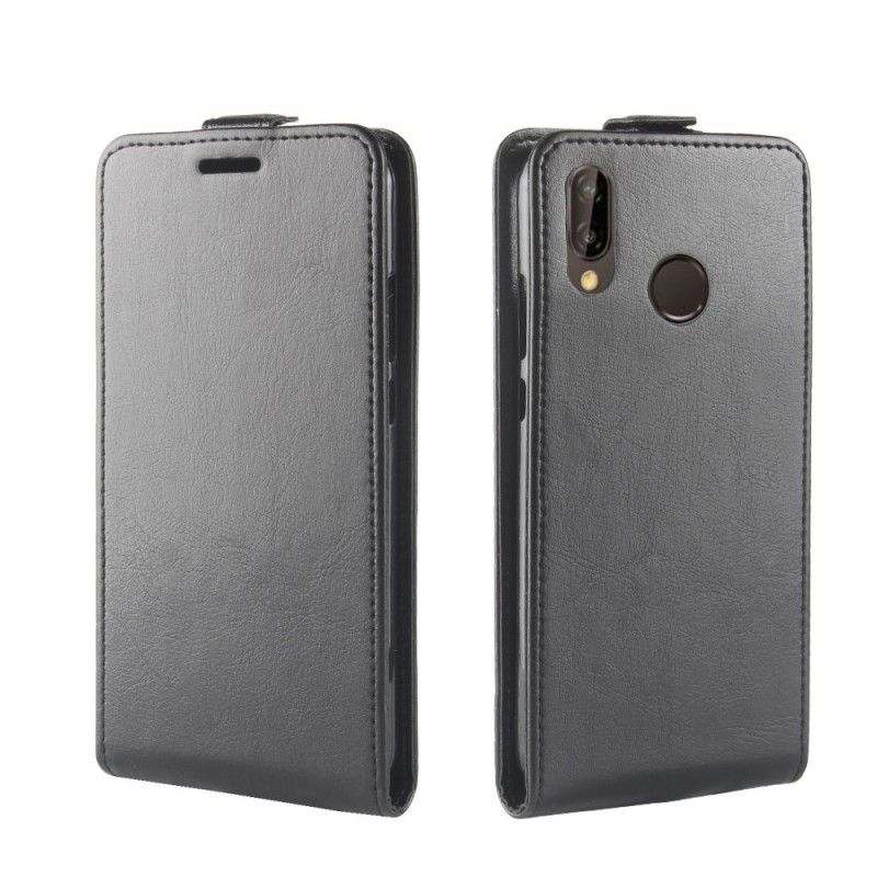 Bescherming Hoesje Huawei P20 Lite Wit Zwart Opvouwbaar