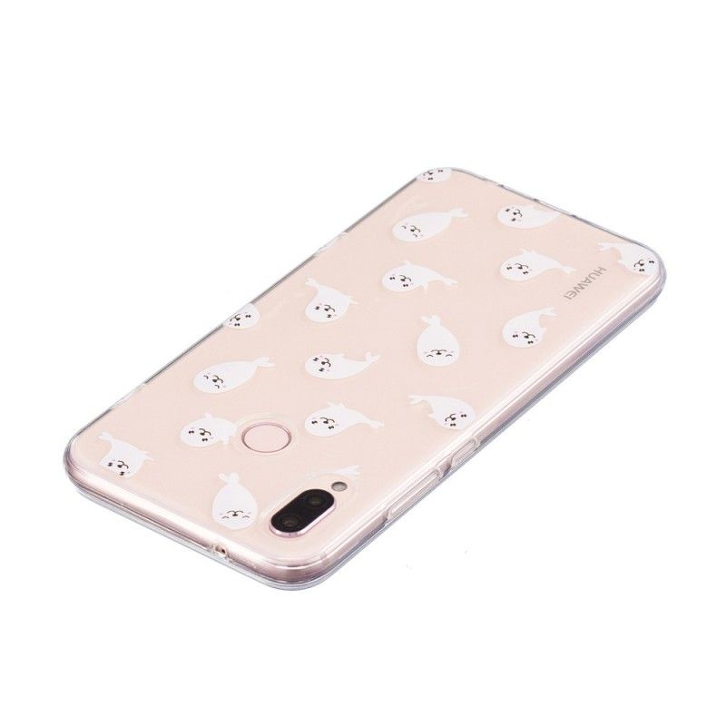 Hoesje Huawei P20 Lite Transparante Leuke Zeeleeuwen