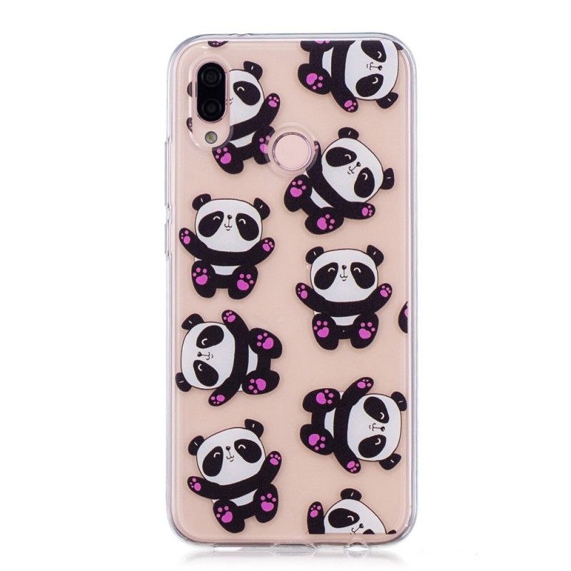 Hoesje Huawei P20 Lite Transparante Panda'S Hebben Plezier