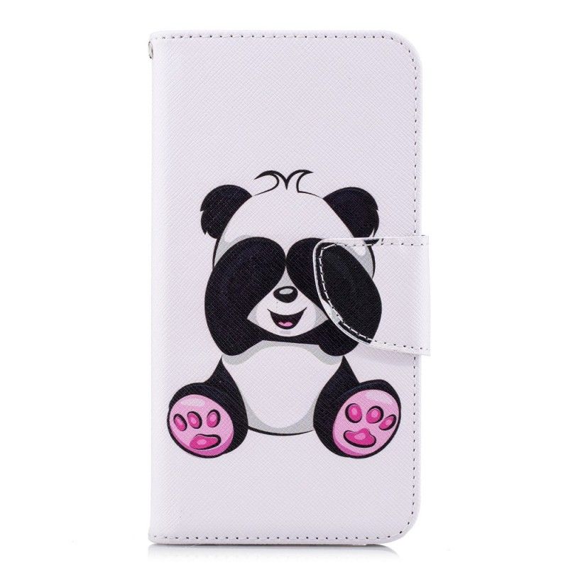 Leren Hoesje voor Huawei P20 Lite Leuke Panda