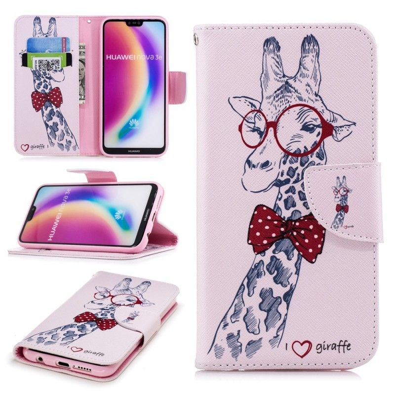 Leren Hoesje voor Huawei P20 Lite Nerdgiraf