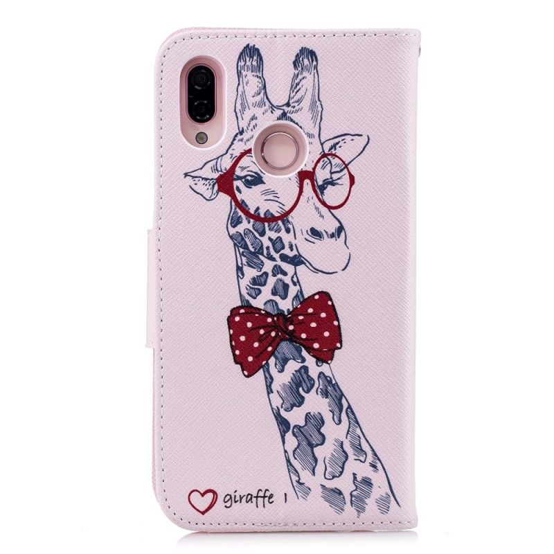 Leren Hoesje voor Huawei P20 Lite Nerdgiraf