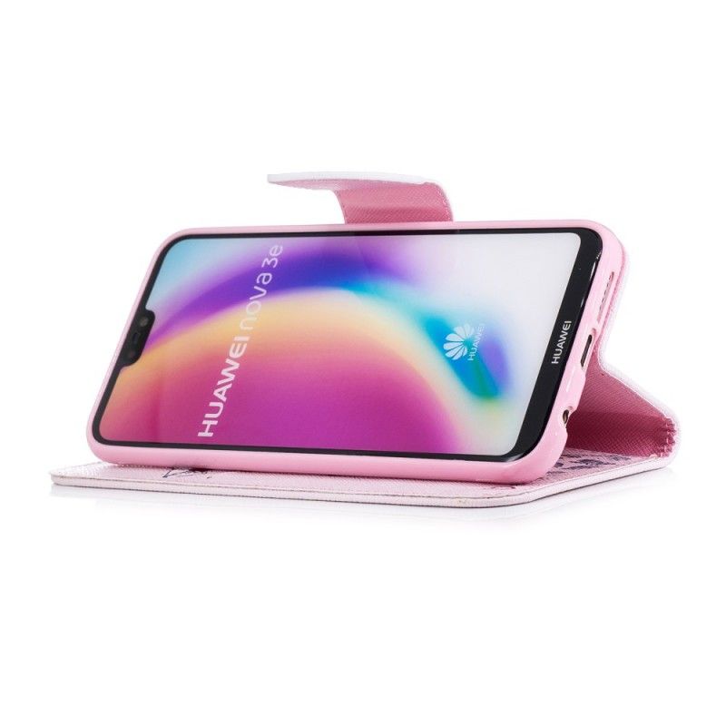 Leren Hoesje voor Huawei P20 Lite Nerdgiraf