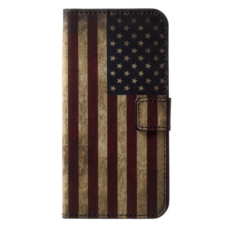 Leren Hoesje voor Huawei P20 Lite Usa Vlag