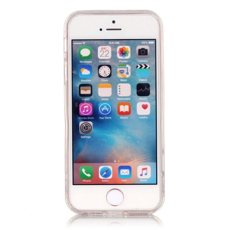 Hoesje iPhone 5 / 5S / SE Telefoonhoesje Transparante Dwergpapegaaien
