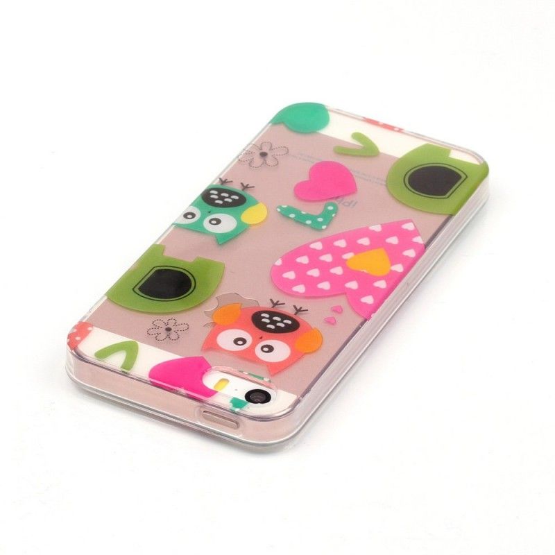 Hoesje iPhone 5 / 5S / SE Telefoonhoesje Transparante Dwergpapegaaien