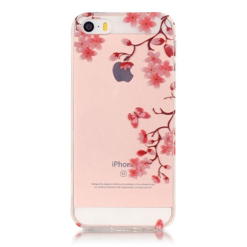 Hoesje iPhone 5 / 5S / SE Transparant Bloeiende Boom