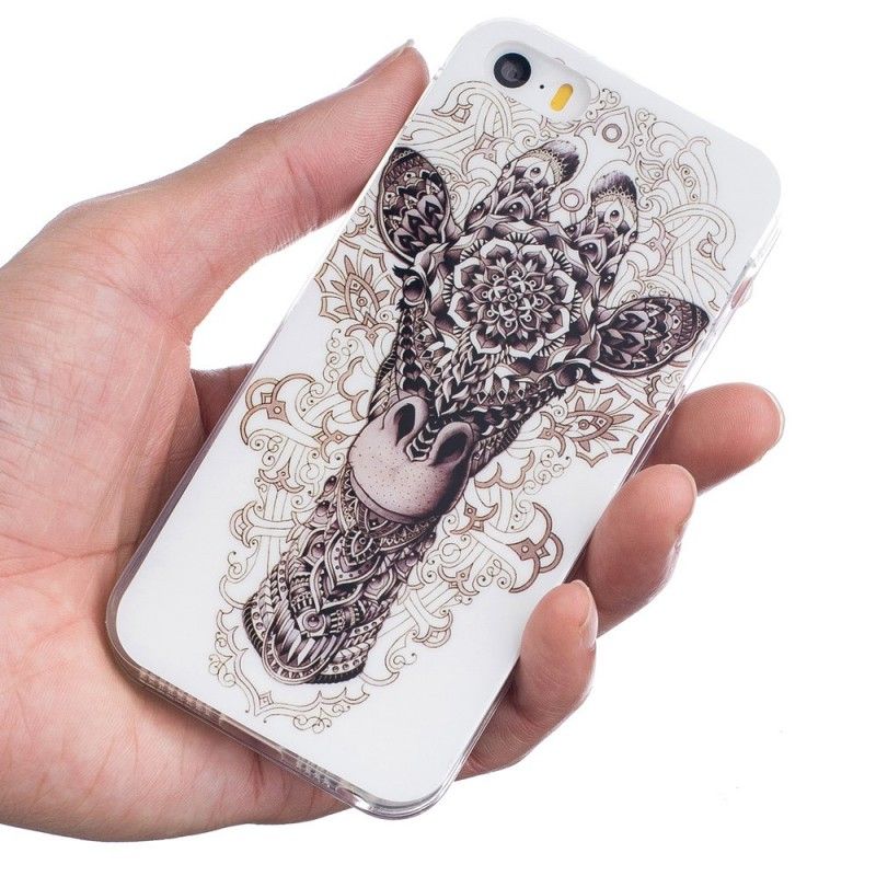 Hoesje iPhone 5 / 5S / SE Tribale Giraf