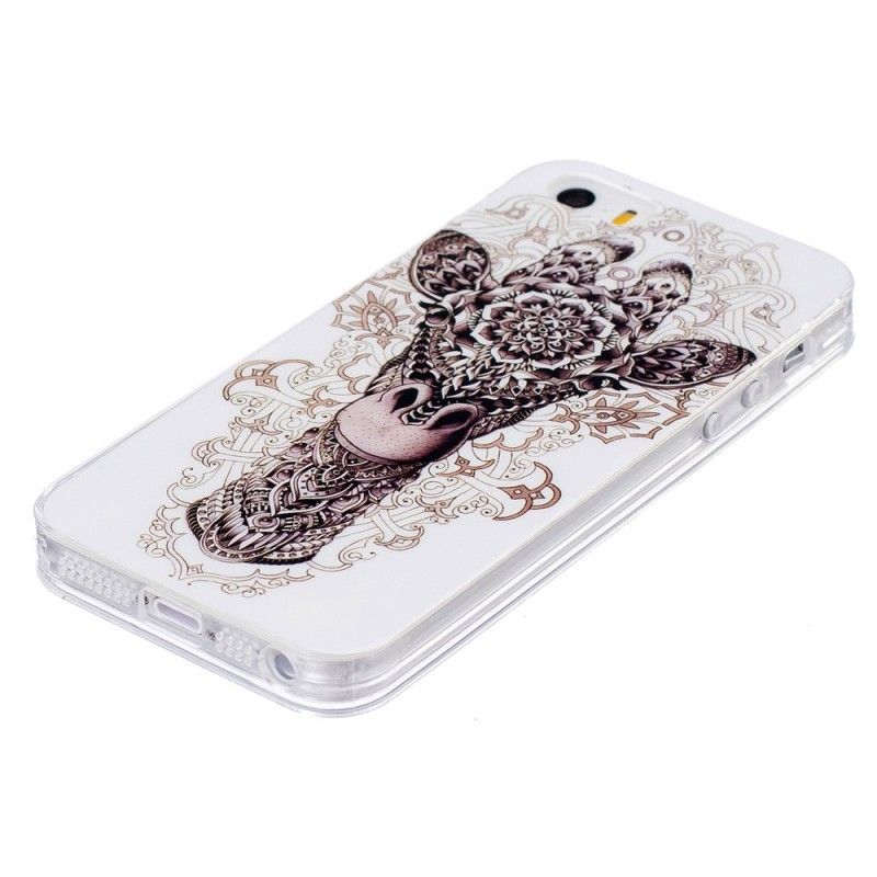 Hoesje iPhone 5 / 5S / SE Tribale Giraf