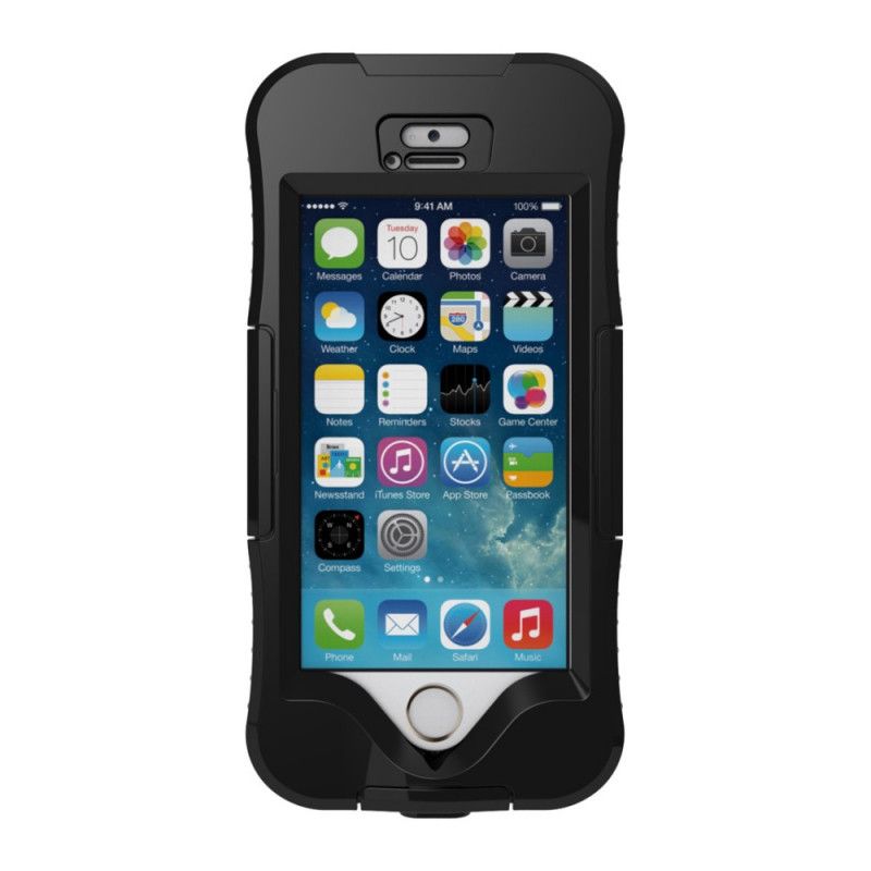 Hoesje iPhone 5 / 5S / SE Wit Zwart Waterdicht 10M