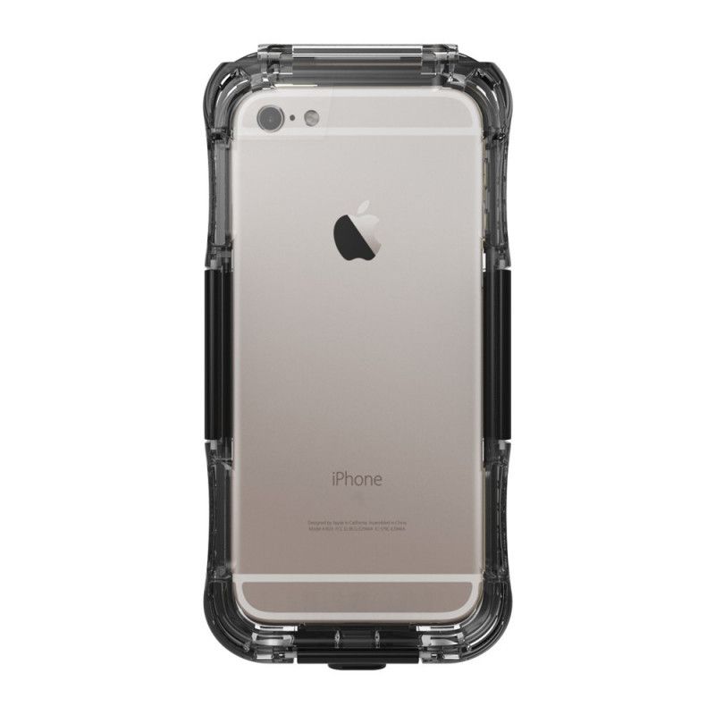 Hoesje iPhone 5 / 5S / SE Wit Zwart Waterdicht 10M