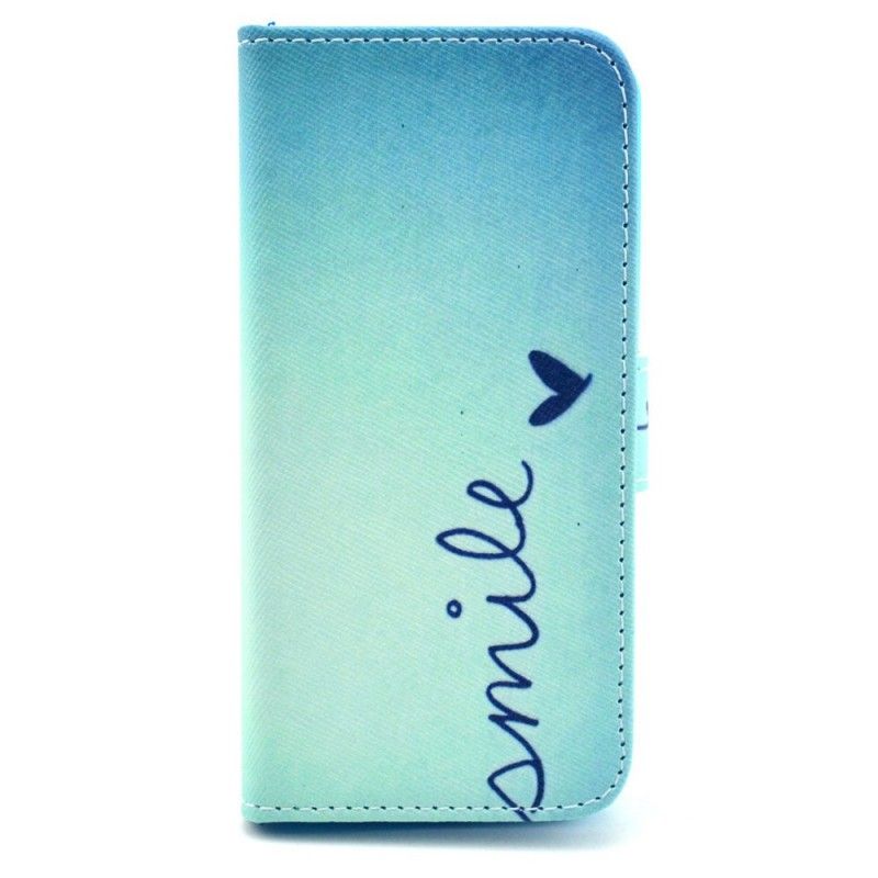 Leren Hoesje voor iPhone 5 / 5S / SE Lach