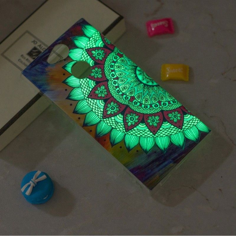 Hoesje Sony Xperia XA2 Fluorescerende Mandala