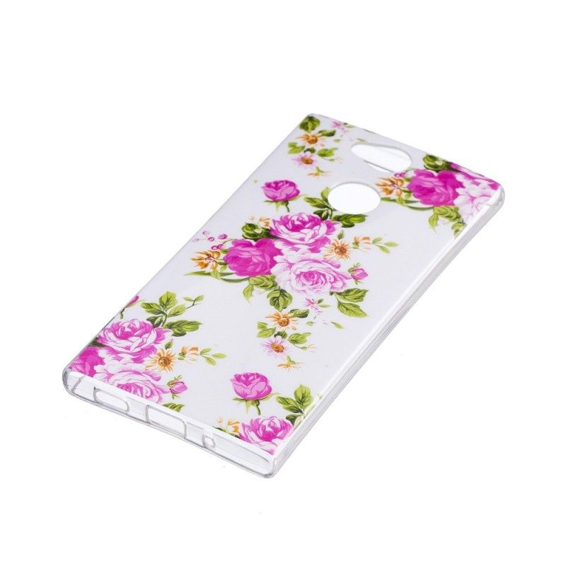 Hoesje Sony Xperia XA2 Fluorescerende Vrijheidsbloemen