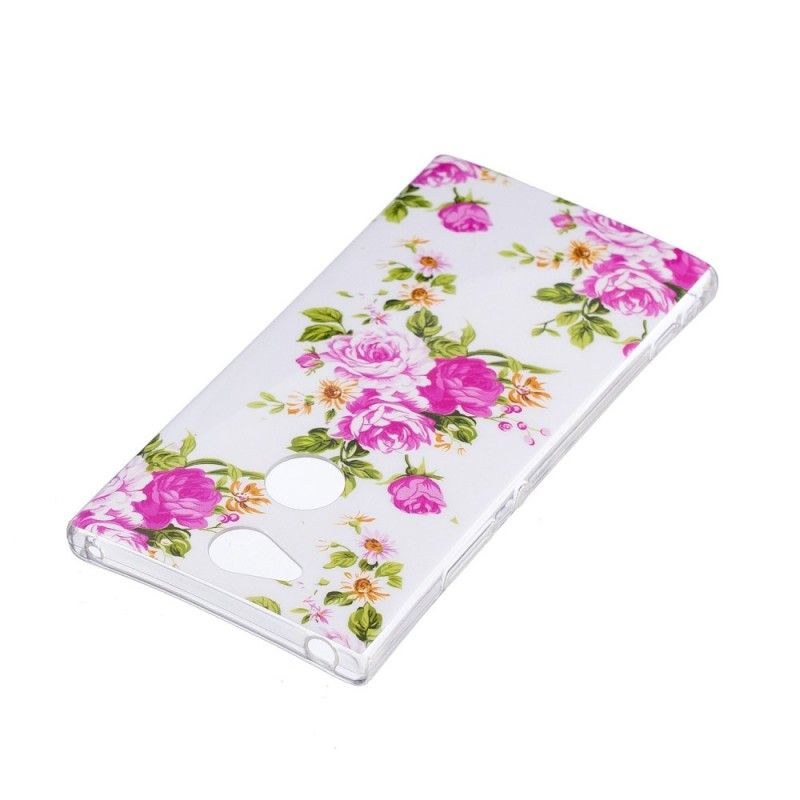 Hoesje Sony Xperia XA2 Fluorescerende Vrijheidsbloemen