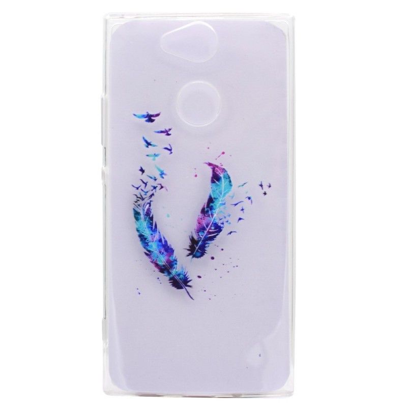 Hoesje voor Sony Xperia XA2 Transparante Veren