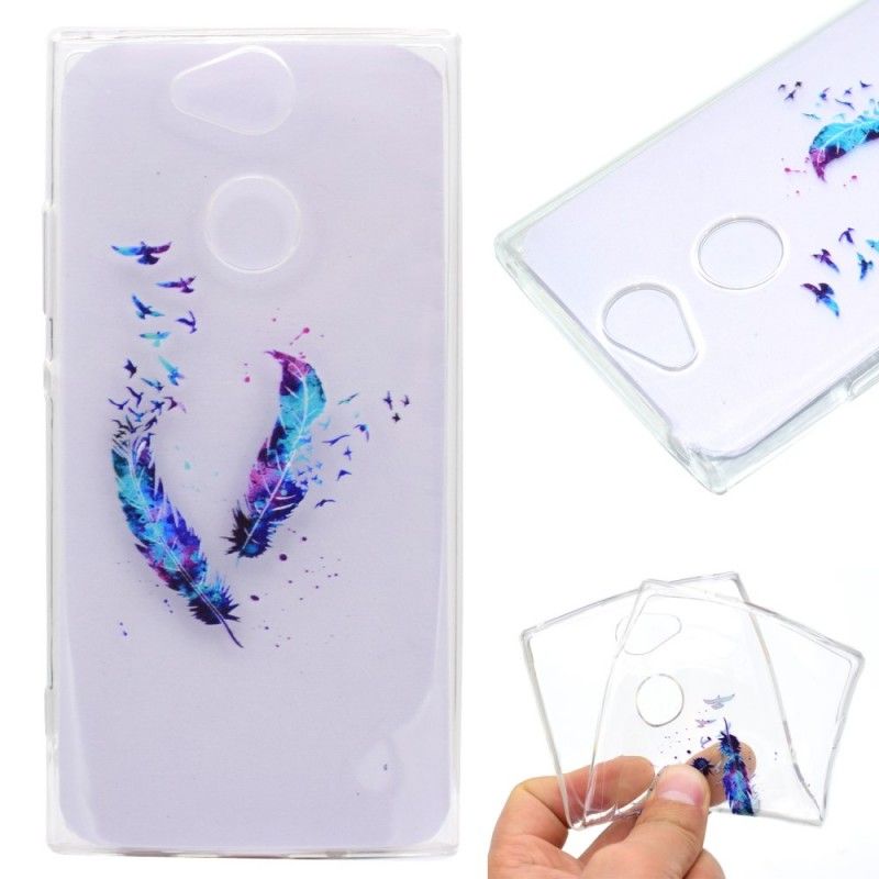 Hoesje voor Sony Xperia XA2 Transparante Veren