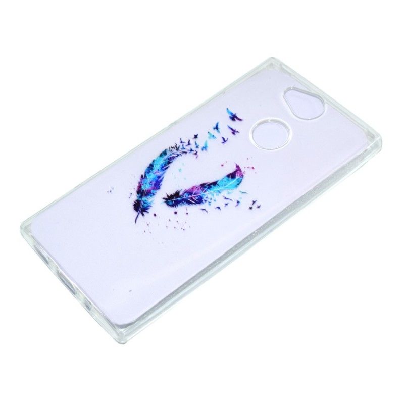 Hoesje voor Sony Xperia XA2 Transparante Veren