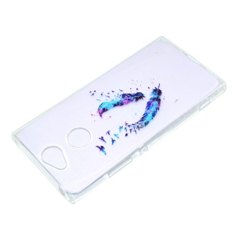 Hoesje voor Sony Xperia XA2 Transparante Veren