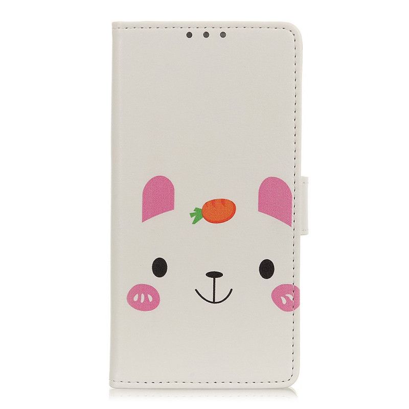 Leren Hoesje Alcatel 3X (2019) Telefoonhoesje Leuke Cartoon