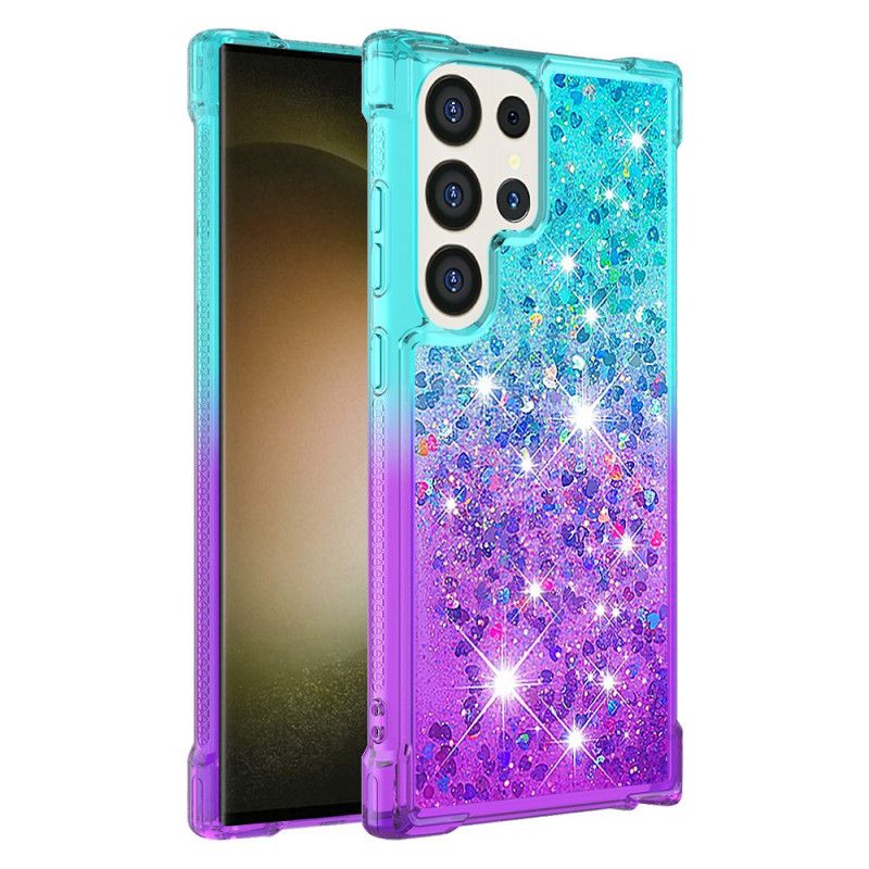 Hoesje Voor Samsung Galaxy S24 Ultra 5g Vloeibare Glitters