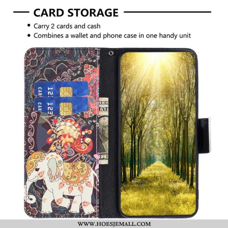 Leren Hoesje Samsung Galaxy S24 Ultra 5g Stamolifant Bescherming Hoesje