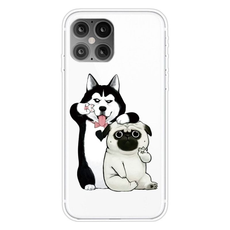 Case Hoesje iPhone 12 Pro Max Telefoonhoesje Grappige Honden