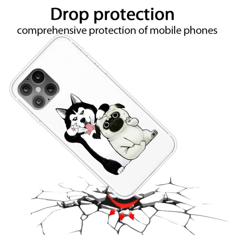 Case Hoesje iPhone 12 Pro Max Telefoonhoesje Grappige Honden
