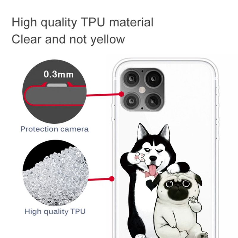 Case Hoesje iPhone 12 Pro Max Telefoonhoesje Grappige Honden