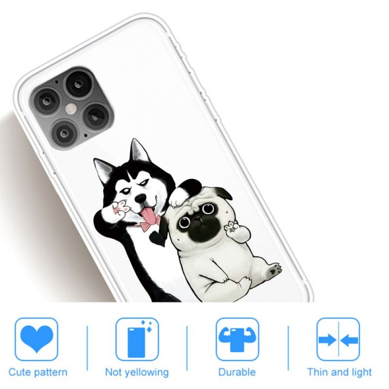 Case Hoesje iPhone 12 Pro Max Telefoonhoesje Grappige Honden