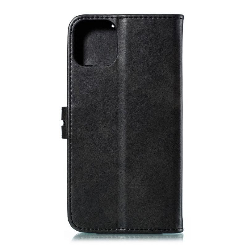 Cover Folio-hoesje iPhone 12 Pro Max Grijs Zwart Telefoonhoesje Kittenkleur