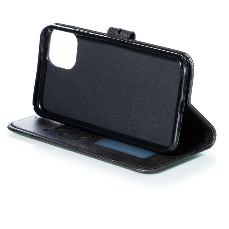 Cover Folio-hoesje iPhone 12 Pro Max Grijs Zwart Telefoonhoesje Kittenkleur