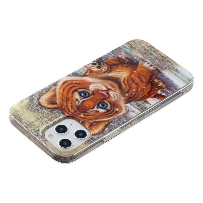 Cover Hoesje iPhone 12 Pro Max Telefoonhoesje Babytijger