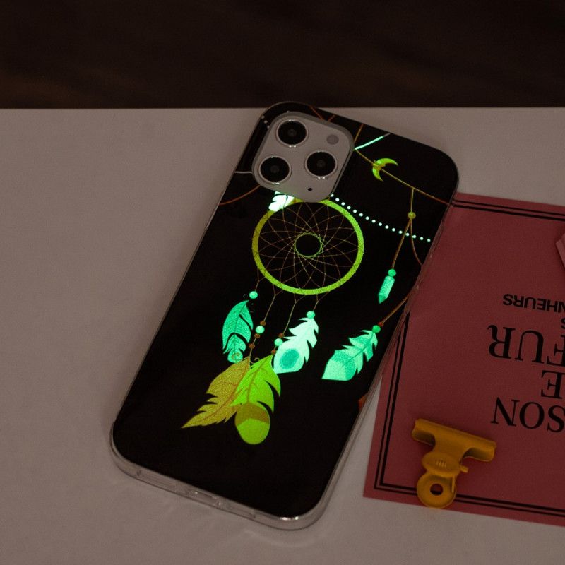 Cover Hoesje iPhone 12 Pro Max Telefoonhoesje Unieke Fluorescerende Dromenvanger