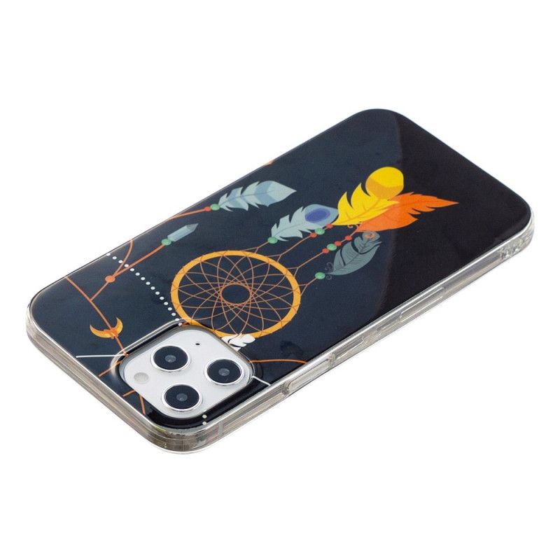 Cover Hoesje iPhone 12 Pro Max Telefoonhoesje Unieke Fluorescerende Dromenvanger