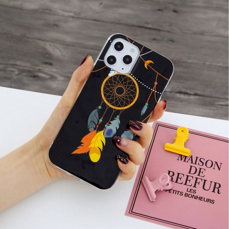 Cover Hoesje iPhone 12 Pro Max Telefoonhoesje Unieke Fluorescerende Dromenvanger