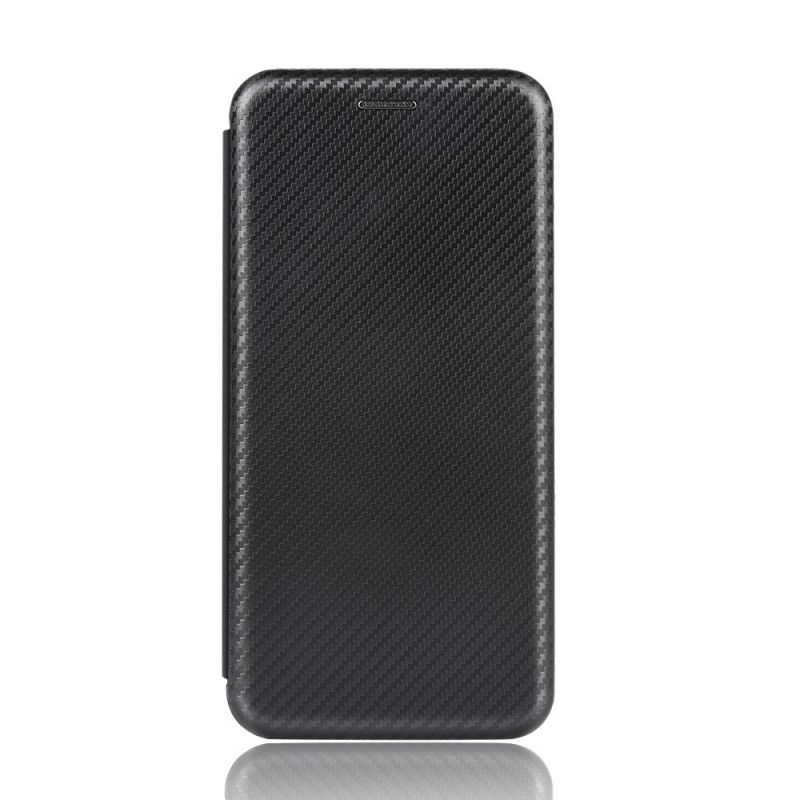 Folio-hoesje iPhone 12 Pro Max Groen Zwart Koolstofvezel