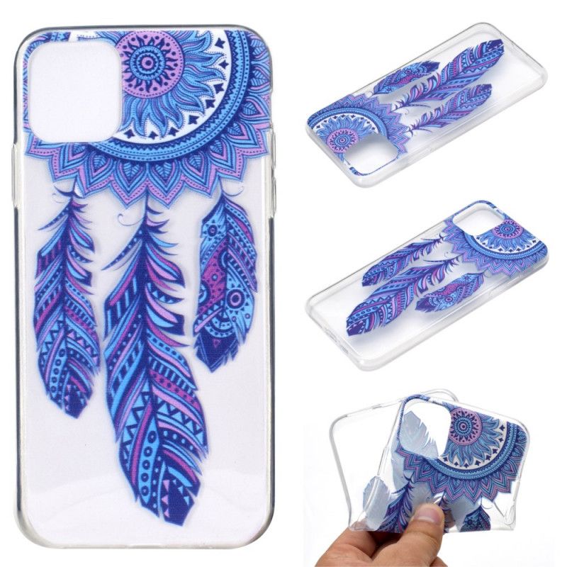 Hoesje iPhone 12 Pro Max Blauwe Veren Dromenvanger