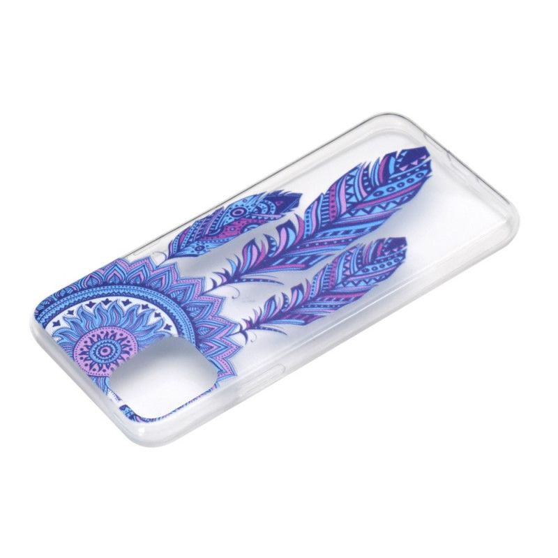 Hoesje iPhone 12 Pro Max Blauwe Veren Dromenvanger