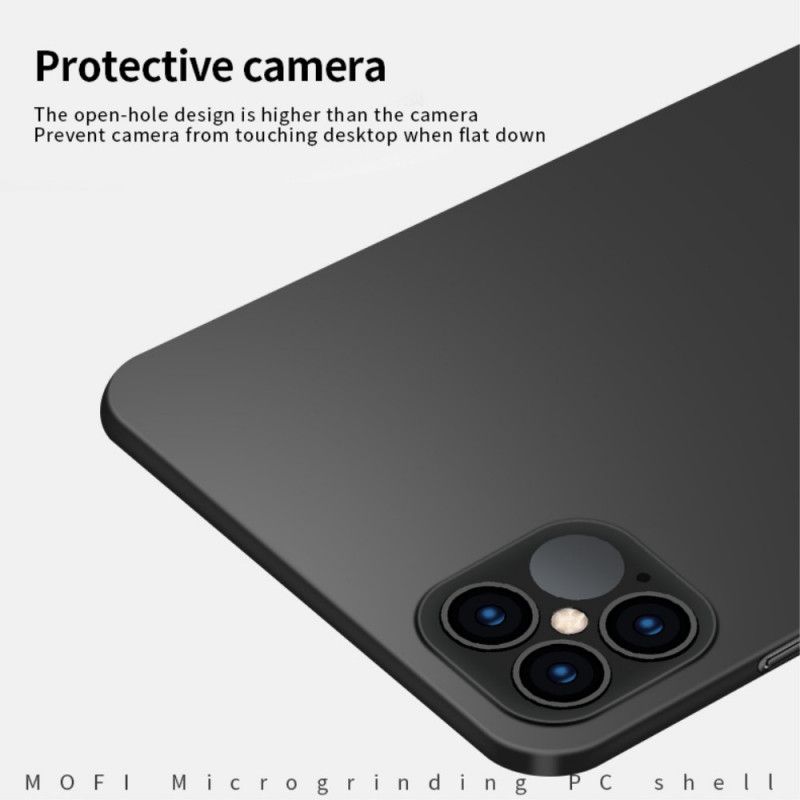 Hoesje iPhone 12 Pro Max Rood Zwart Mofi