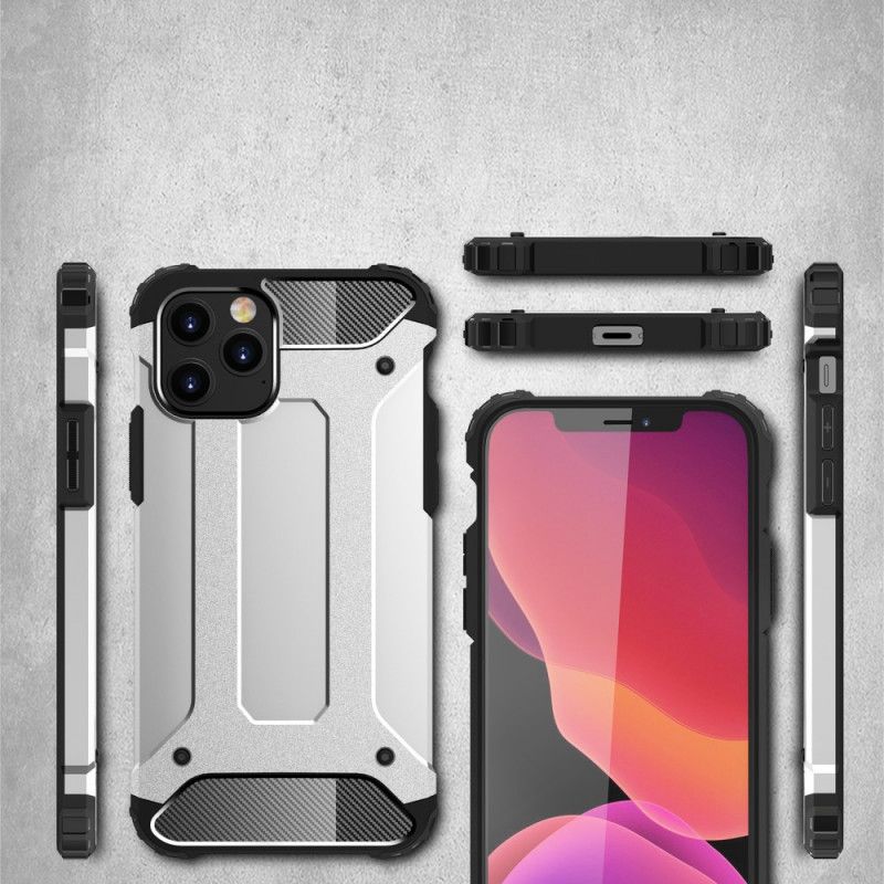 Hoesje iPhone 12 Pro Max Rood Zwart Overlevende